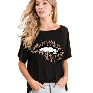 Fierce Leopard Lips Tee